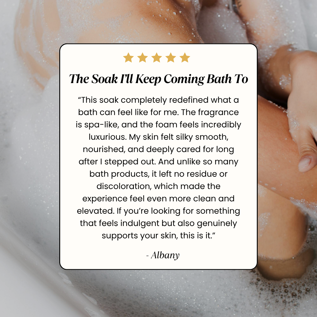 The Skincare Soak™ Luxury Foaming Bath Soak For Dry & Sensitive Skin